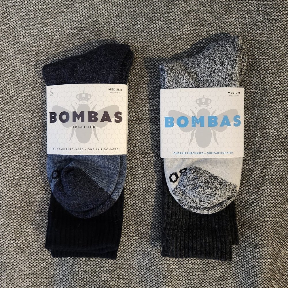 Bombas - Men's Calf (Crew) Socks - Size Medium